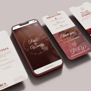 Mockup ruby harmony - Digital wedding invitation